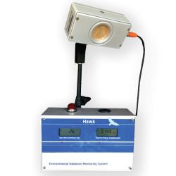 Front view of the Hawk EMS environmental radiation monitoring system.