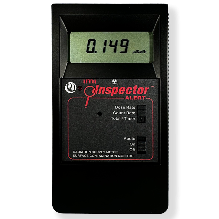 Front view of the Inspector Alert v2 professional Geiger counter.
